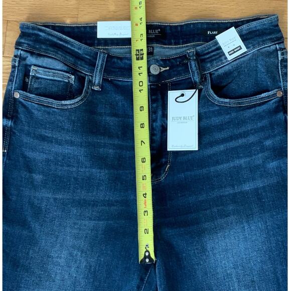 Judy Blue High Waist Classic Contrast Flare Denim for Tall Women - Picture 6 of 6